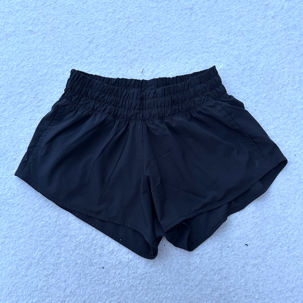 Offline by Aerie Hot Stuff Shorts Lined Womens Size XXS Black Low Rise Real Good